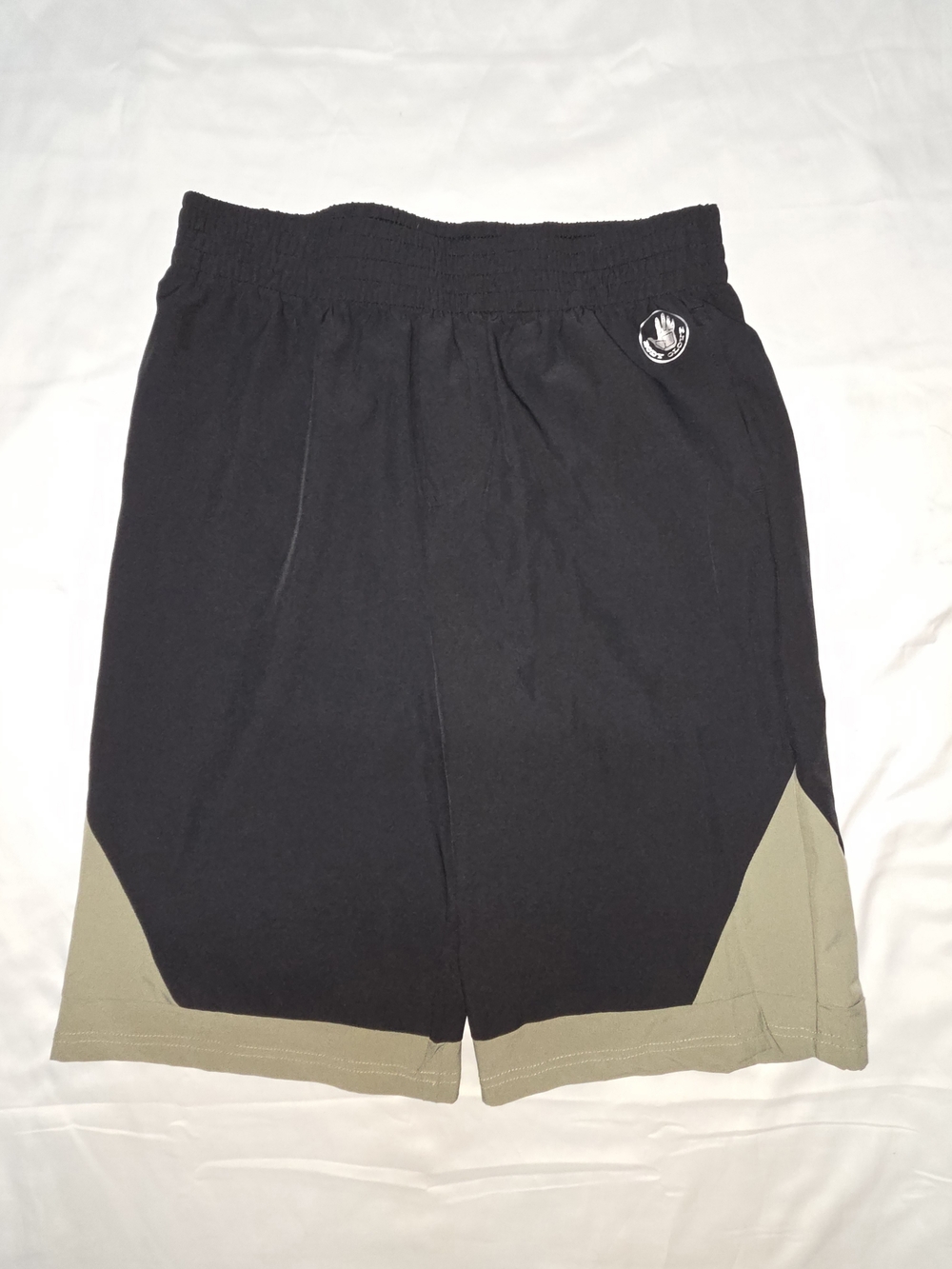 Body Glove Black Athletic Shorts with Olive Accents